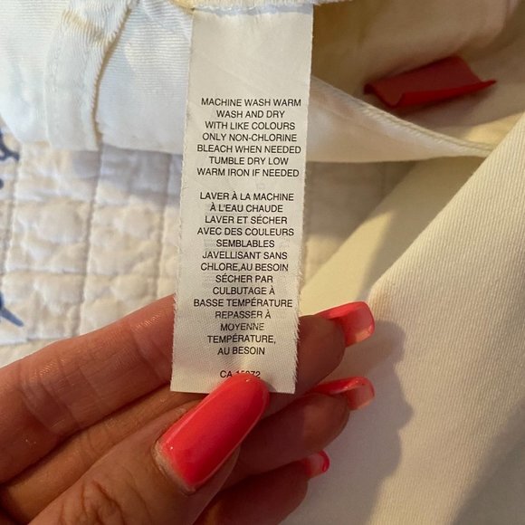 ๐ 3 for $45 Crisp White Cotton Pants! 32" inseam!! Joe Fresh Size 8 TALL EUC - Picture 10 of 14